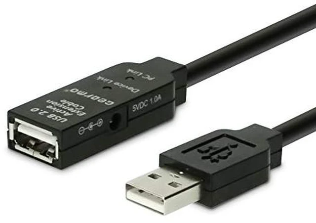 Main image of USBGear 65ft. USB 2.0 Active Extension Cable A (Male) to A (Female)
