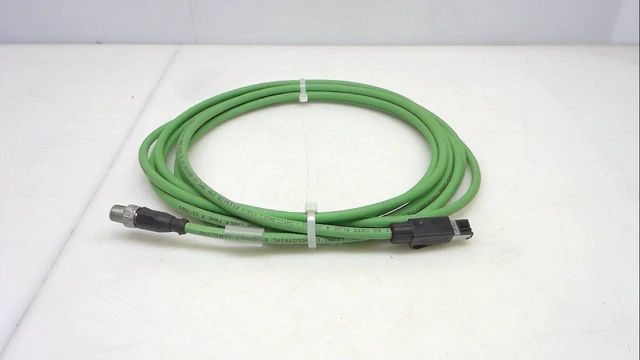 Main image of BECKHOFF ZK1090-6191-0050 4-PIN, 5.00 M, 8-PIN, D-Coded RJ45, ETHERCAT/ETHERNET Cable, Flex, M12, Male, Plug, PUR, Straight