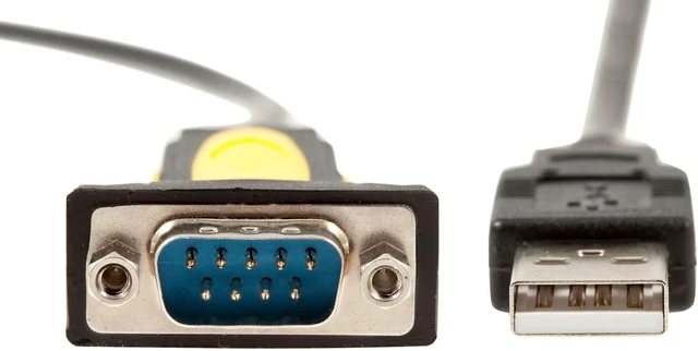Alt view image 3 of 4 - CablesAndKits USB to Serial Adapter Cable, USB A to DB9 RS232, 70 Inch
