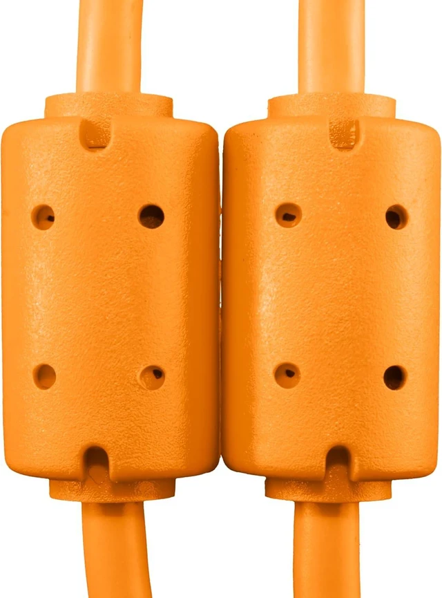 Alt view image 6 of 7 - UDG Ultimate USB Cable - USB 2.0 A-B - High-Speed, Audio Optimized - Orange, Angled, 9.8 ft (U95006OR)