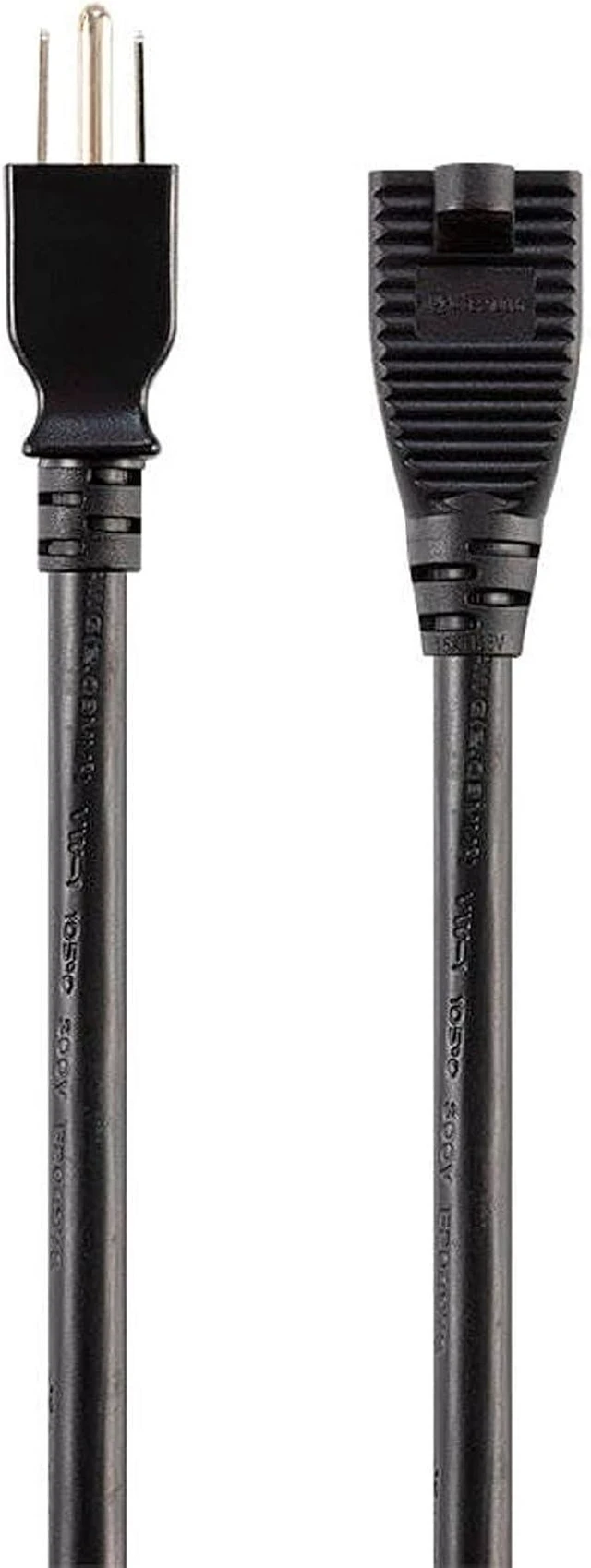 Main image of Monoprice Extension Cord - Outdoor NEMA 5-15P to NEMA 5-15R, 15 Amp, 125 Volt, 3-Prong, 14AWG, 50 Feet, Black