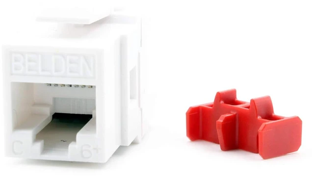Alt view image 3 of 4 - 1-Port MOD Jack 8W8P UTP, T568A/B CAT6 IP5 KEYCONNECT, White
