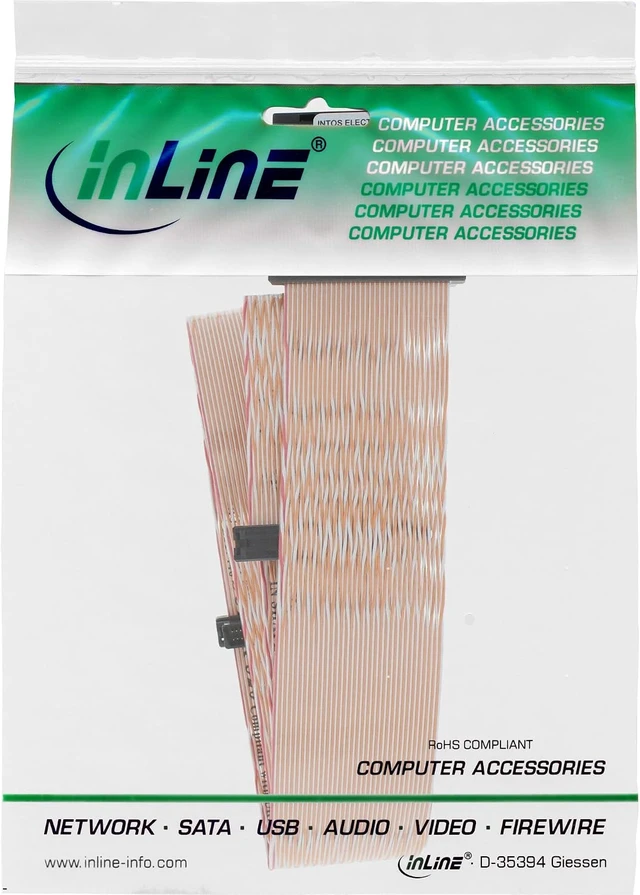 Alt view image 2 of 4 - InLine 29953 A SCSI U320 Ribbon Cable 68 pin for 2 Devices with Terminator 3