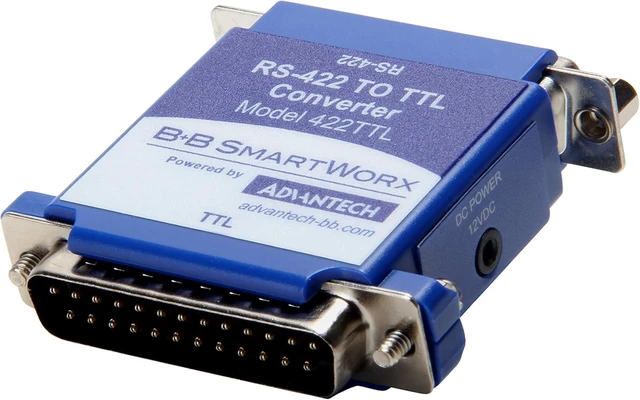 Alt view image 3 of 3 - Advantech B-B Smartworx 422TTL Serial RS-422 DB25 Female to TTL DB25 Male Converter