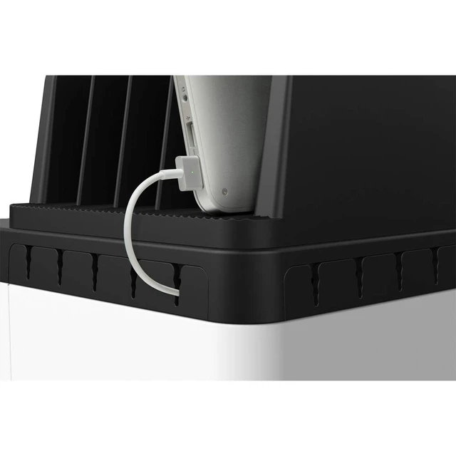 Alt view image 4 of 7 - Belkin B2B161 Store and Charge Go w/ Fixed Dividers (USB Classroom Charging Station for Laptops, Tablets)
