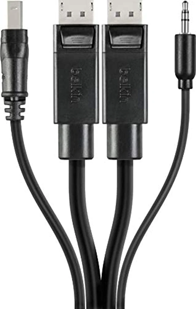 Alt view image 4 of 4 - Linksys TAA Dual DP/USB/AUD SKVM CBL, DP M/M; USB A/B