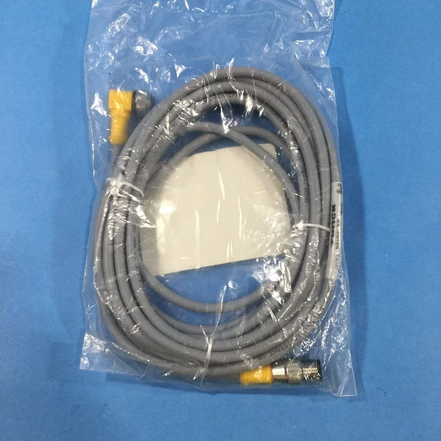 Alt view image 3 of 4 - TURCK WK 4.4T-4-RS 4.4T 4 Meter Length, 4 Wire, CORDSET, Double Ended, M12 EUROFAST, Nickel Plated Brass Coupling, NO LEDs, PVC Jacket, Right Angle Female Connector, Standard Plug Body, Straight Male