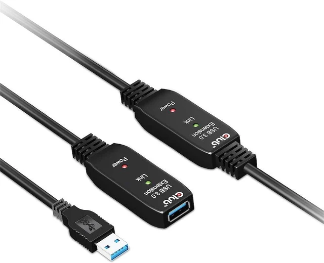 Alt view image 5 of 6 - CLUB3D USB 3.2 Gen1 Active Repeater Cable 10 m / 32.8 ft M/F 28AWG