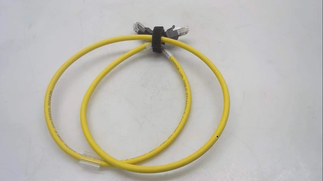 Alt view image 3 of 3 - OMRON XS6W-6LSZH8SS100CM-Y 1 Meter Length, 8 PIN, Category 6A Transmission Characteristics, Industrial ETHERNET Cable, LSZH Sheath Material, Standard RJ45 Connector, Straight Cable, Yellow