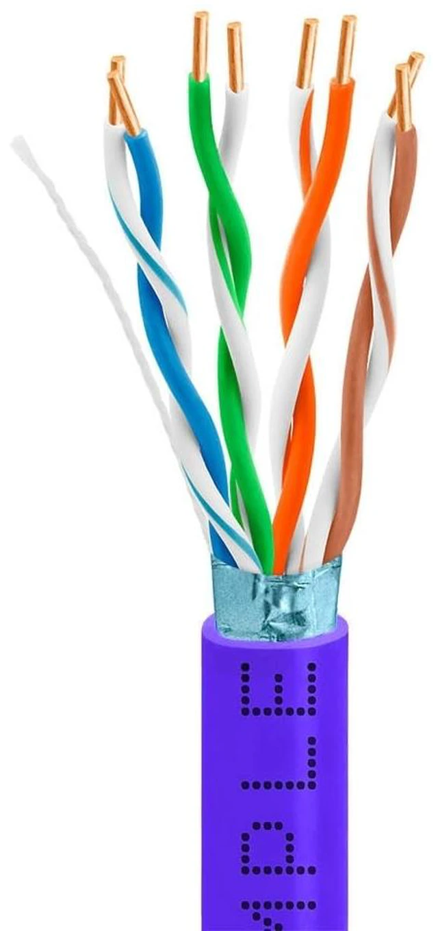 Main image of Purple Cat5e Shielded Ethernet Cable 1000ft