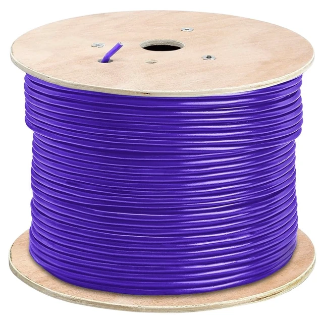 Alt view image 2 of 3 - Purple Cat5e Shielded Ethernet Cable 1000ft