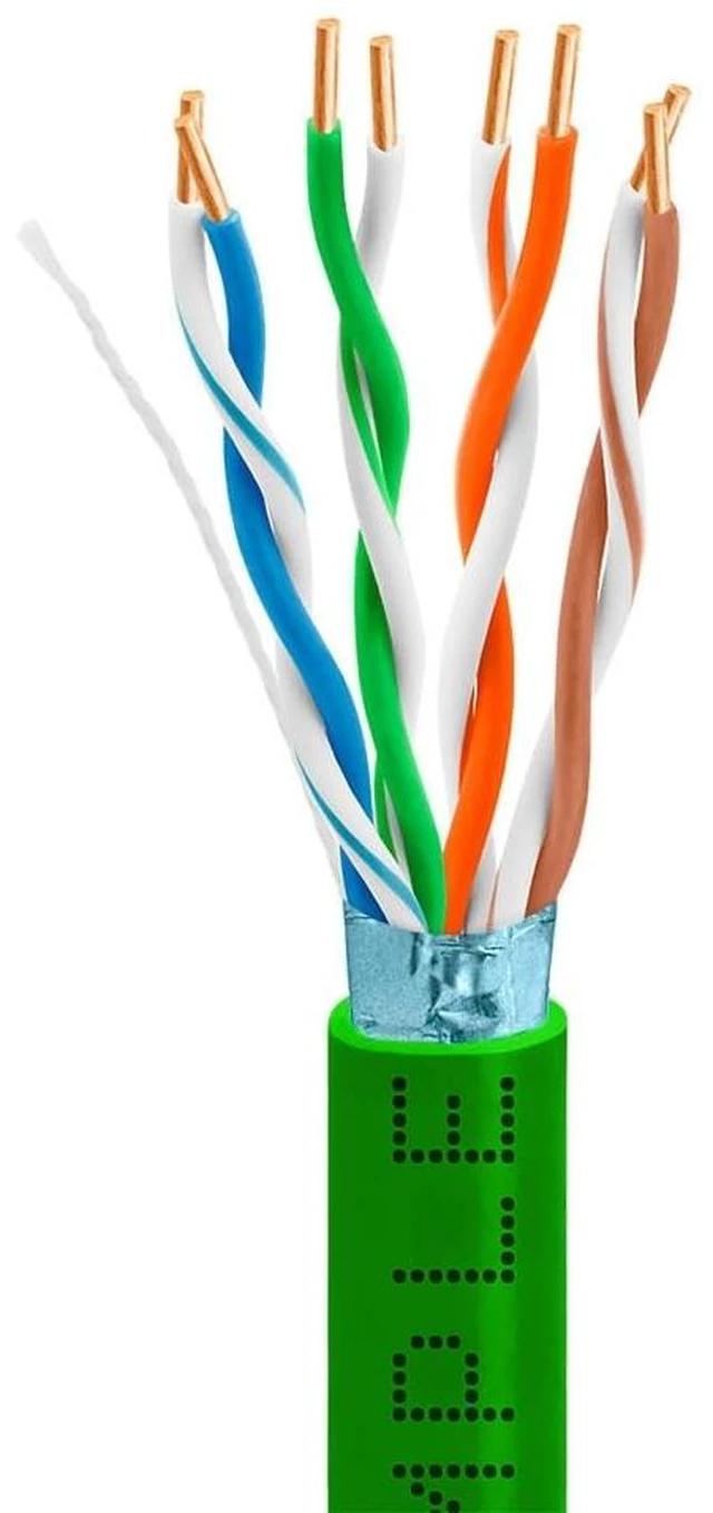 Main image of Green Cat5e Shielded Ethernet Cable 1000ft