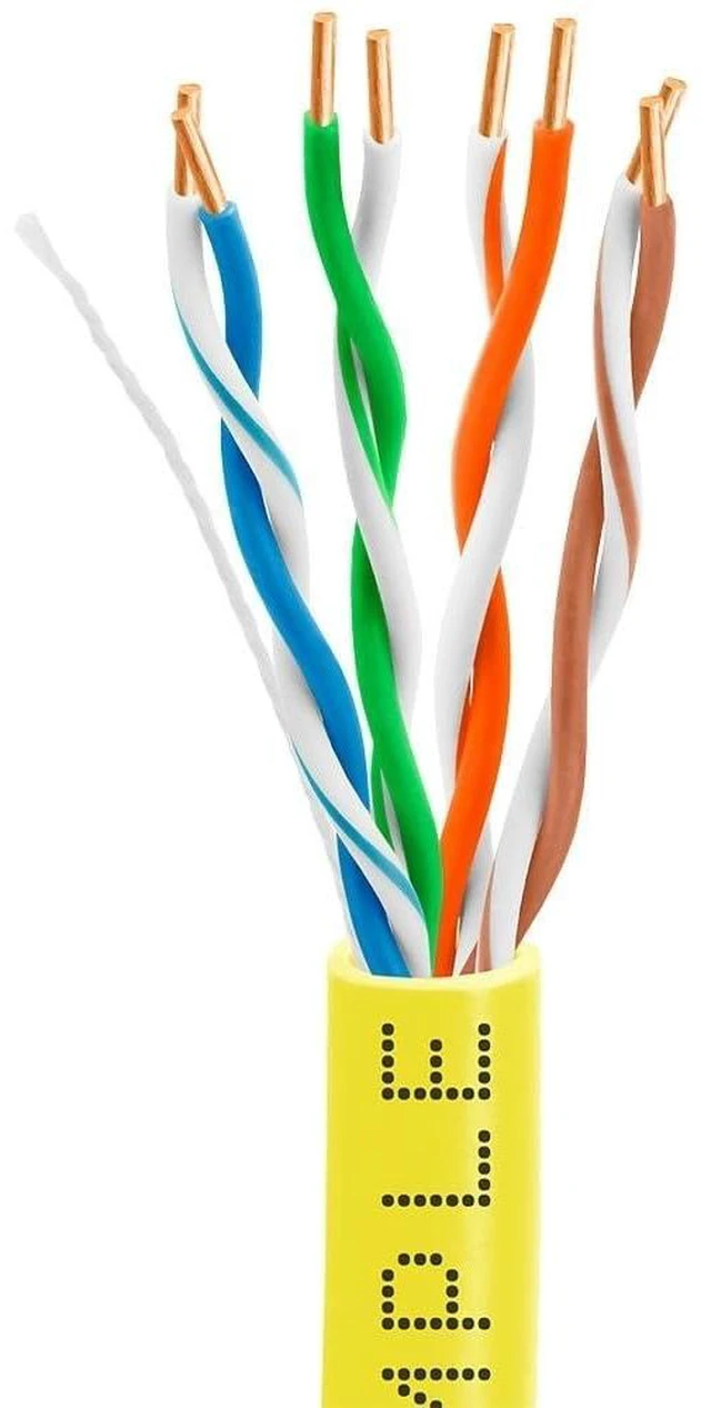 Main image of Cat5e 1000ft Riser Ethernet Cable Yellow