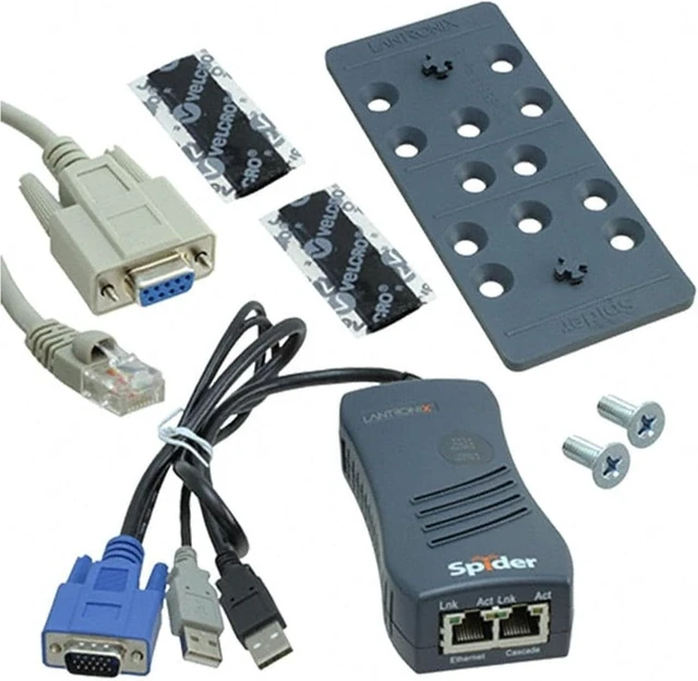 Alt view image 4 of 4 - Lantronix Serial Console Cable/Adapter - Serial Console connectivity Cable/Adapter for Console & Device Servers, typically RJ45-to-DB9 Rolled Wiring or USB; Supports Terminal/Console Port Management