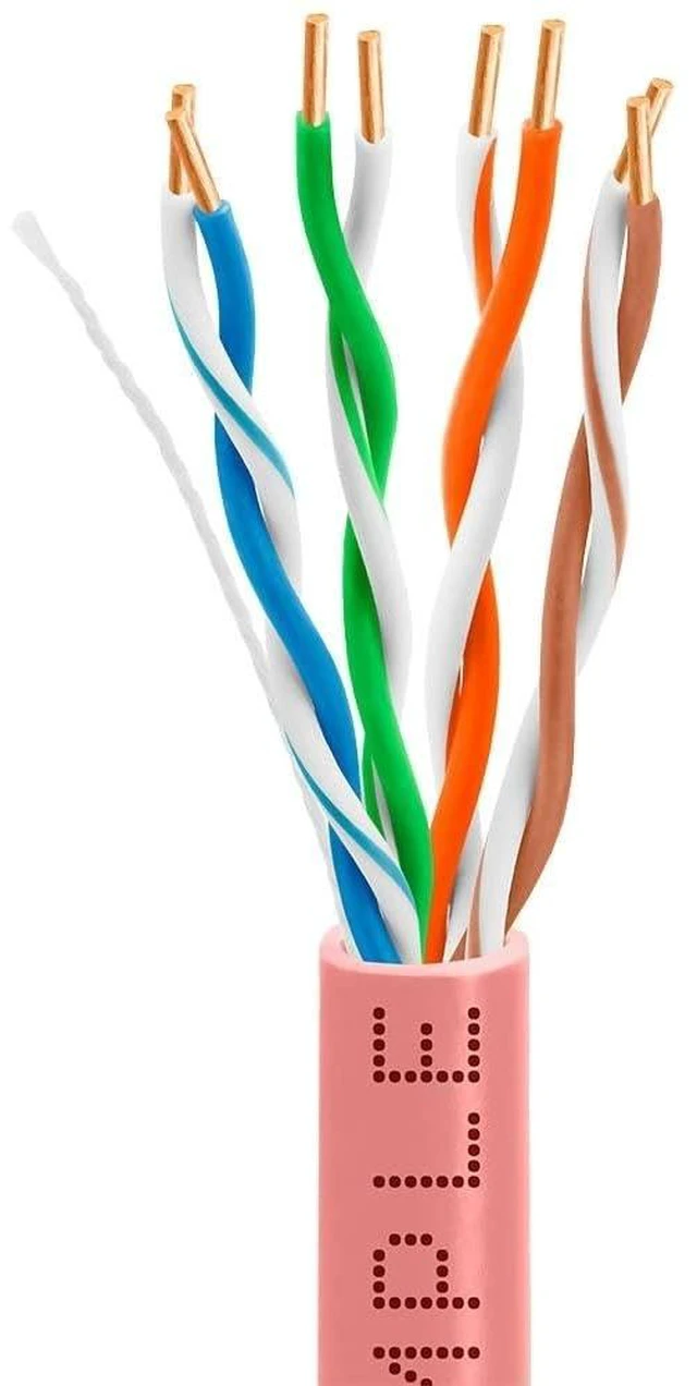 Main image of Cat5e 1000ft Riser Ethernet Cable Pink