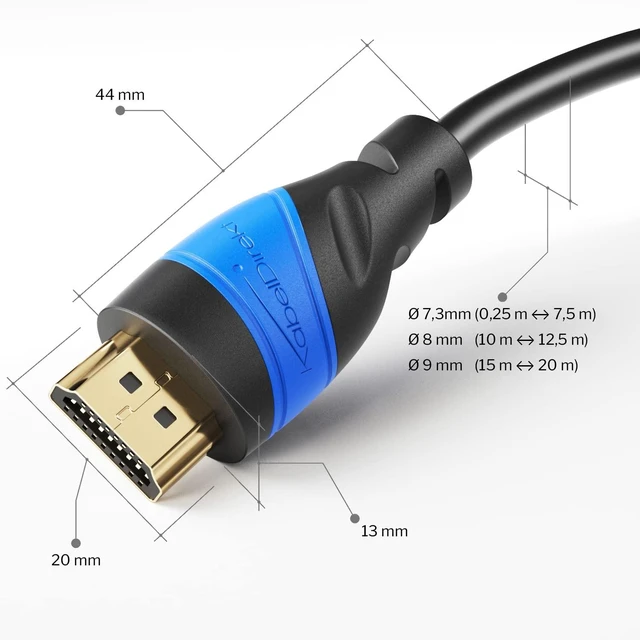 Alt view image 3 of 6 - KabelDirekt HDMI Extension Cable 24.5ft