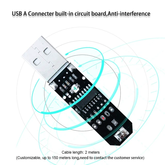 Alt view image 3 of 7 - DIY Switch Cord,USB Switch Cable Connect 6pcs Different Pedals,can Customize Different line Length(USB Switch6_6) (6 Cable)