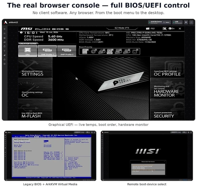 Alt view image 3 of 7 - Open-Source KVM Over IP Remote BIOS Access & Reboot for Homelab, Proxmox & Headless Servers