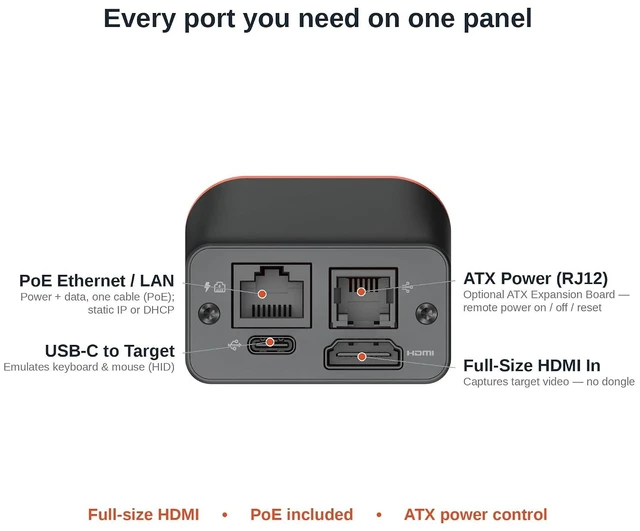Alt view image 6 of 7 - Open-Source KVM Over IP Remote BIOS Access & Reboot for Homelab, Proxmox & Headless Servers
