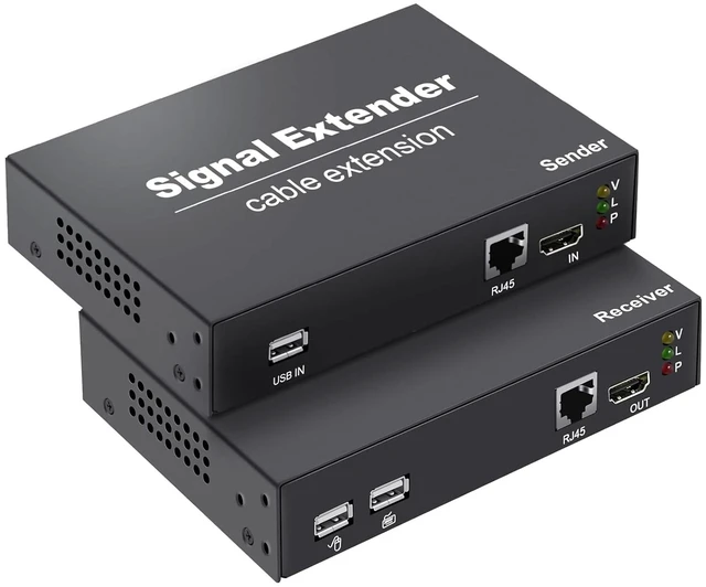 Main image of HDMI KVM Extender 164ft/50m Over CAT5e/6/7 Cable, 1080P@60Hz