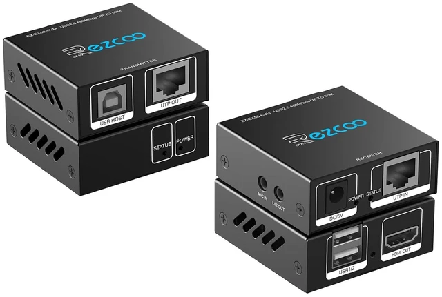 Main image of KVM Extender USB HDMI Over Cat5e/6/7 1080P@60Hz up to 50M