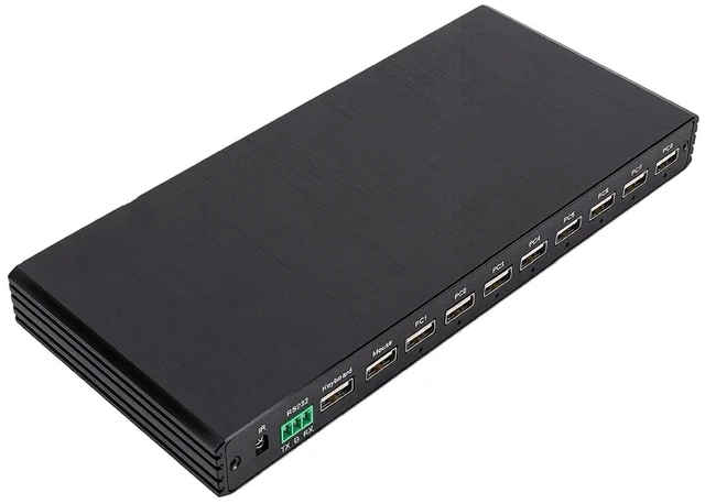 Alt view image 7 of 7 - Luocute KVM Switcher 4K 30Hz, 8x1 KVM Switches (US Plug)