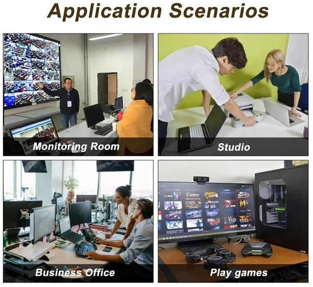 Alt view image 5 of 6 - 2/4/8-port Synchronizer - DNF Game Control Synchronizer, Multi-Open USB Keyboard Mouse Sharer Sync Controller, for Game Tudios, Security/Stock Market Surveillance, Offices(2 Ports)