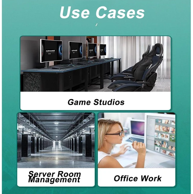 Alt view image 7 of 7 - 8/16-Port USB Synchronizer - DNF Game Control Synchronizer, USB Keyboard Mouse Sync Controller, KVM Switch/Distributor, for Game Studios, Security/Stock Market Surveillance, Offices(16 Ports)
