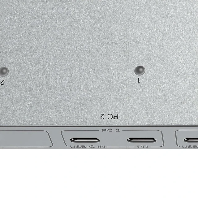 Alt view image 6 of 7 - Naroote USB C KVM Switch for 2 Laptops, Dual Display 4K 60Hz