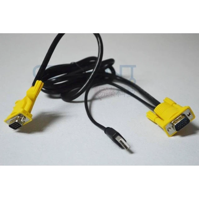 Alt view image 5 of 6 - MT-471UK-L 4-Port USB PS/2 KVM Auto Switcher Button or Key to Switch PC with Cables
