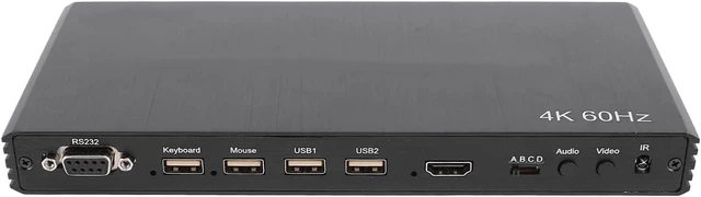 Main image of SUNGOOYUE 4x1 4K Multiviewer, 8 Viewing Modes KVM Multi Viewer Seamless Switcher 4 in 1 Out HD Multimedia Interface with Remote Control, for PC (US Plug)