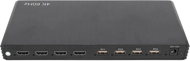 Alt view image 4 of 7 - SUNGOOYUE 4x1 4K Multiviewer, 8 Viewing Modes KVM Multi Viewer Seamless Switcher 4 in 1 Out HD Multimedia Interface with Remote Control, for PC (US Plug)