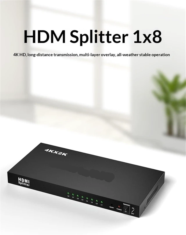 Alt view image 6 of 7 - USB Charger Station, 2PCS KVM Swtich,HDMI 1 in 8 Out Splitter, 4K Model