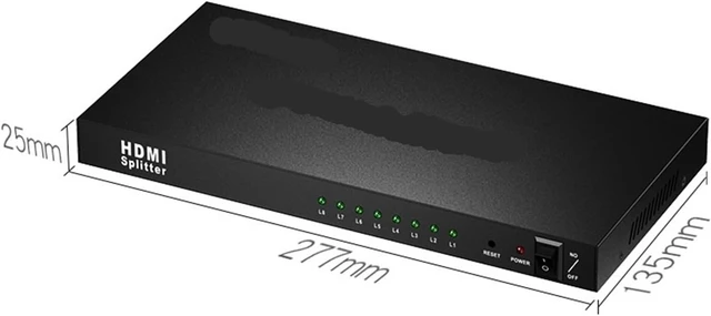 Alt view image 7 of 7 - USB Charger Station, 2PCS USB KVM Switch, HDMI 1 in 8 Out Splitter, 4K Model