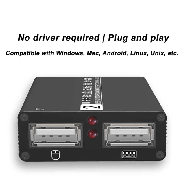 Alt view image 3 of 4 - 2 Ports USB Synchronizer, USB Keyboard Mouse Sync Controller, DNF Game Control Synchronizer, Plug & Play, for Windows/Linux/Android/Netware Operating System