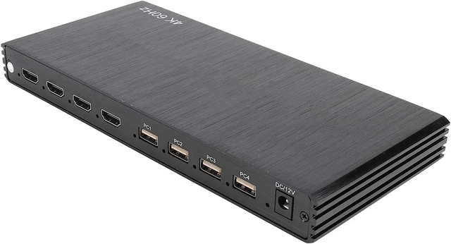 Alt view image 2 of 7 - SUNGOOYUE 4x1 4K Multiviewer, 8 Viewing Modes KVM Multi Viewer Seamless Switcher 4 in 1 Out HD Multimedia Interface with Remote Control, for PC (US Plug)