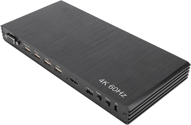 Alt view image 3 of 7 - SUNGOOYUE 4x1 4K Multiviewer, 8 Viewing Modes KVM Multi Viewer Seamless Switcher 4 in 1 Out HD Multimedia Interface with Remote Control, for PC (US Plug)