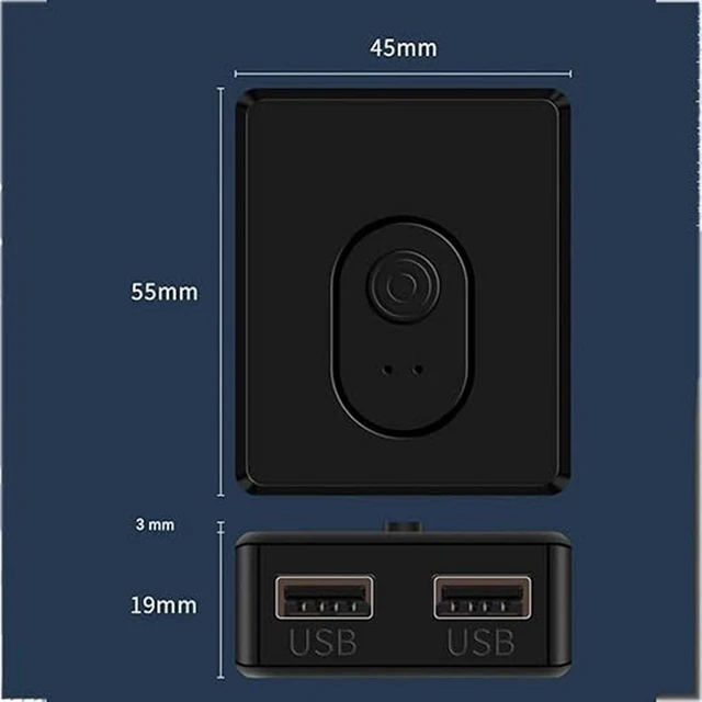 Alt view image 2 of 7 - 2/4 Port 3.0 USB Synchronizer/Sharer - USB Keyboard Mouse Sync Controller, KVM Switch Multiple Computers Share, DNF Game Control Synchronizer, Distributor Controller(2 Ports)