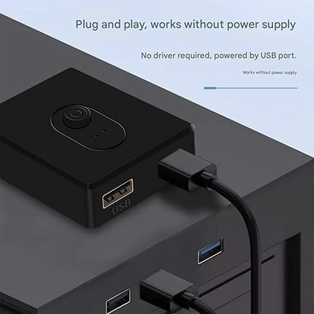 Alt view image 4 of 7 - 2/4 Port 3.0 USB Synchronizer/Sharer - USB Keyboard Mouse Sync Controller, KVM Switch Multiple Computers Share, DNF Game Control Synchronizer, Distributor Controller(2 Ports)