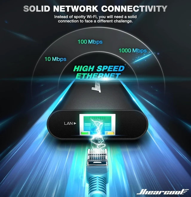 Alt view image 3 of 7 - Hiearcool USB C Hub, USB C Dock, 4K@60Hz HDMI, 1Gbps Ethernet, Black