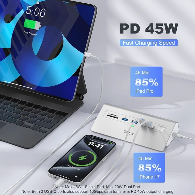 Alt view image 5 of 7 - intpw Docking Station 3 Monitors, 13 in 1 USB C Docking Station