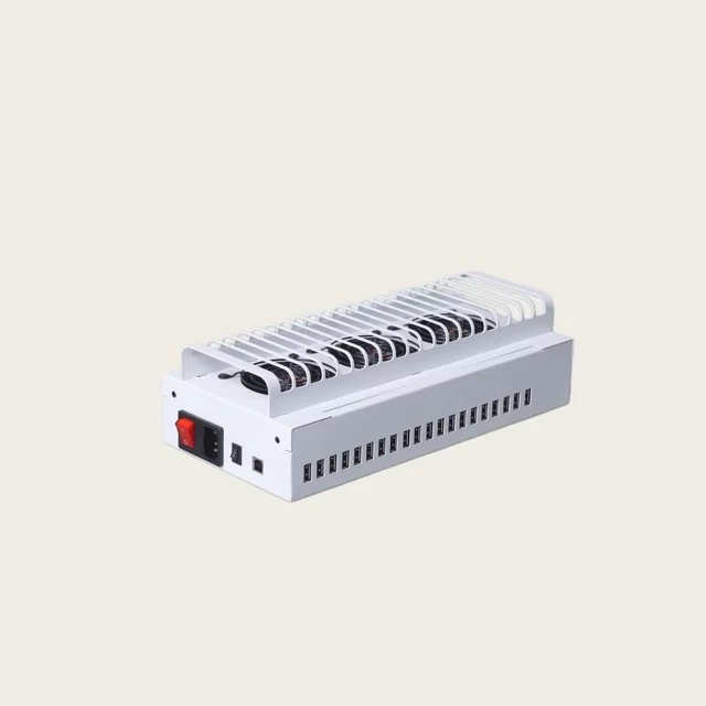 Alt view image 4 of 7 - 20 USB Ports Phone Farm Storage Box USB Hub Android Phone Group Control Box Charger Click Bot Organizer Storage Basket