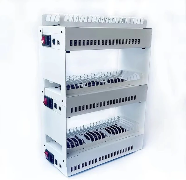 Alt view image 5 of 7 - 20 USB Ports Phone Farm Storage Box USB Hub Android Phone Group Control Box Charger Click Bot Organizer Storage Basket