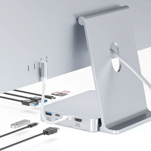 Main image of USB C Hub for iMac 24 inch,8-in-1 iMac M4/M3/M1 Dock with 10Gbps USB3.2-A/C, 4K HDMI, SD/TF Card Reader
