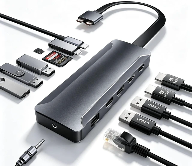 Main image of Docking Station for MacBook Pro/Air M4 M3 M2 M1 2025-2018 13" 14" 15" 16"