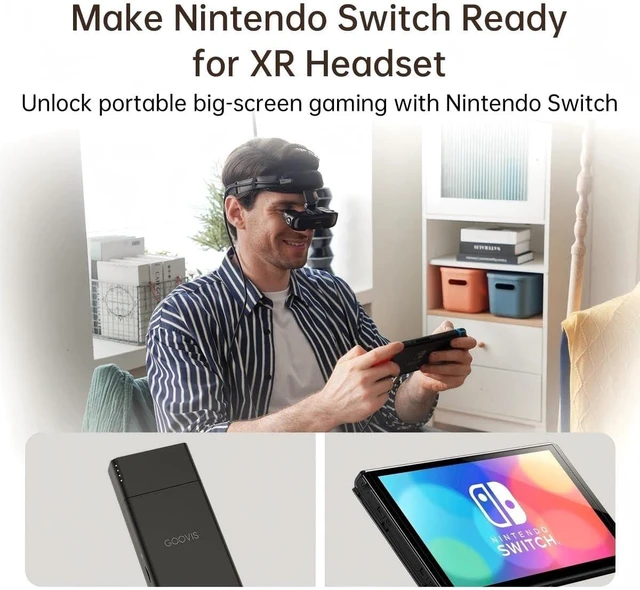 Alt view image 4 of 7 - GOOVIS Type-C Hub + PowerSupply, 8000mAh, Video Hub for XR Headsets, PD 3.0 Fast Charging Modular Power Station, Compatible with GOOVIS, AR Glasses, Nintendo Switch, USB-C DP Alt Mode Devices