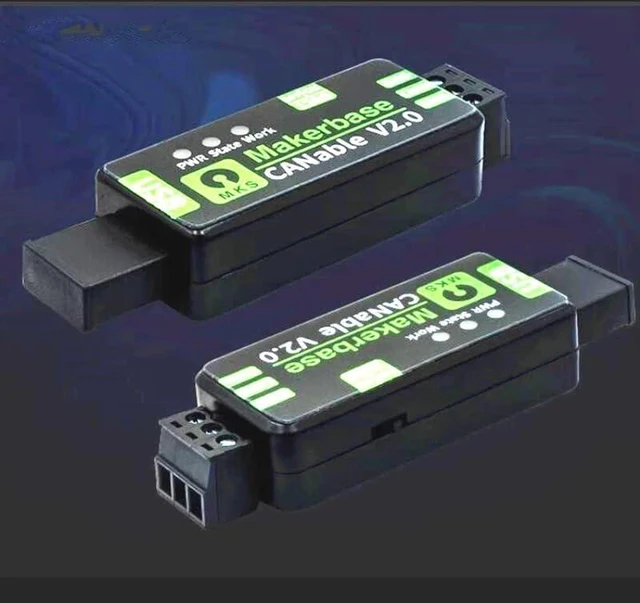 Alt view image 2 of 6 - CANable V2.0 S PRO USB to CAN Adapter Analyzer CANFD slcan SocketCAN Candlelight klippe with Cable(CANable V2.0 Pro S)
