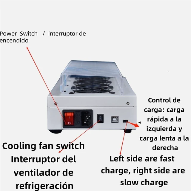 Alt view image 5 of 5 - Phone Farm Box Server 20 Motherboard System Farming Machines Hub USB Setup Click Phones Farming HUB USB2.0 Multi-Port Charger (White)