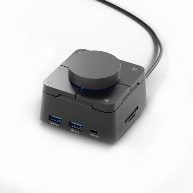 Main image of The Quadrant TypeC Connection Docking Station x2 HDMI USB3.0 Hub LAN PD 3.5mm Audio Volume Control Mute PD3.0 SD-UCBOX-B
