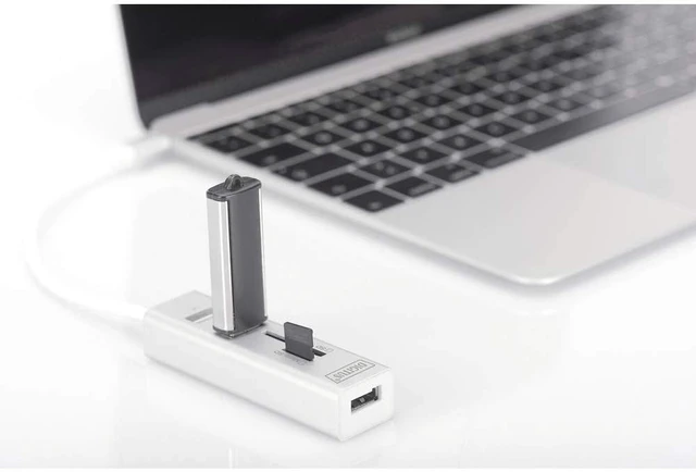 Alt view image 2 of 4 - DIGITUS USB Type-C Adapter Cable and HUB White White